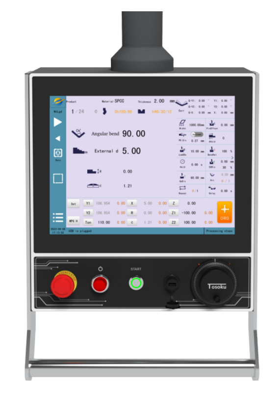 Performance 4+1 Axis Electro-hydraulic CNC Press Brake Spectrum SCS 700 2D 3D CNC touch system controller for multi axis press brake