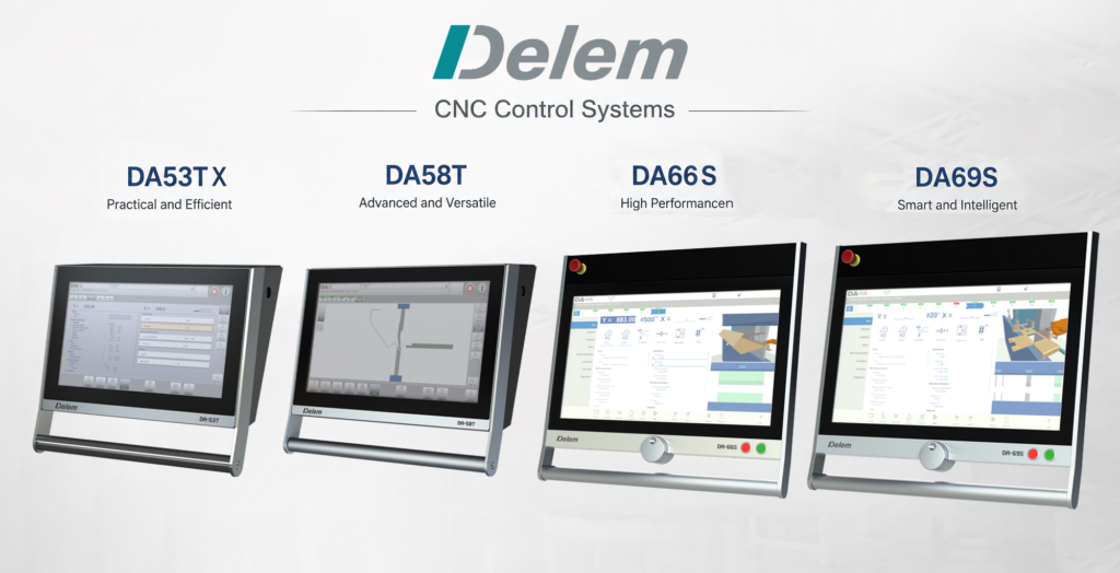 Performance 4+1 Axis Electro-hydraulic CNC Press Brake Delem serious DA53TX,DA58T,DA66S,DA69S CNC Control Systems