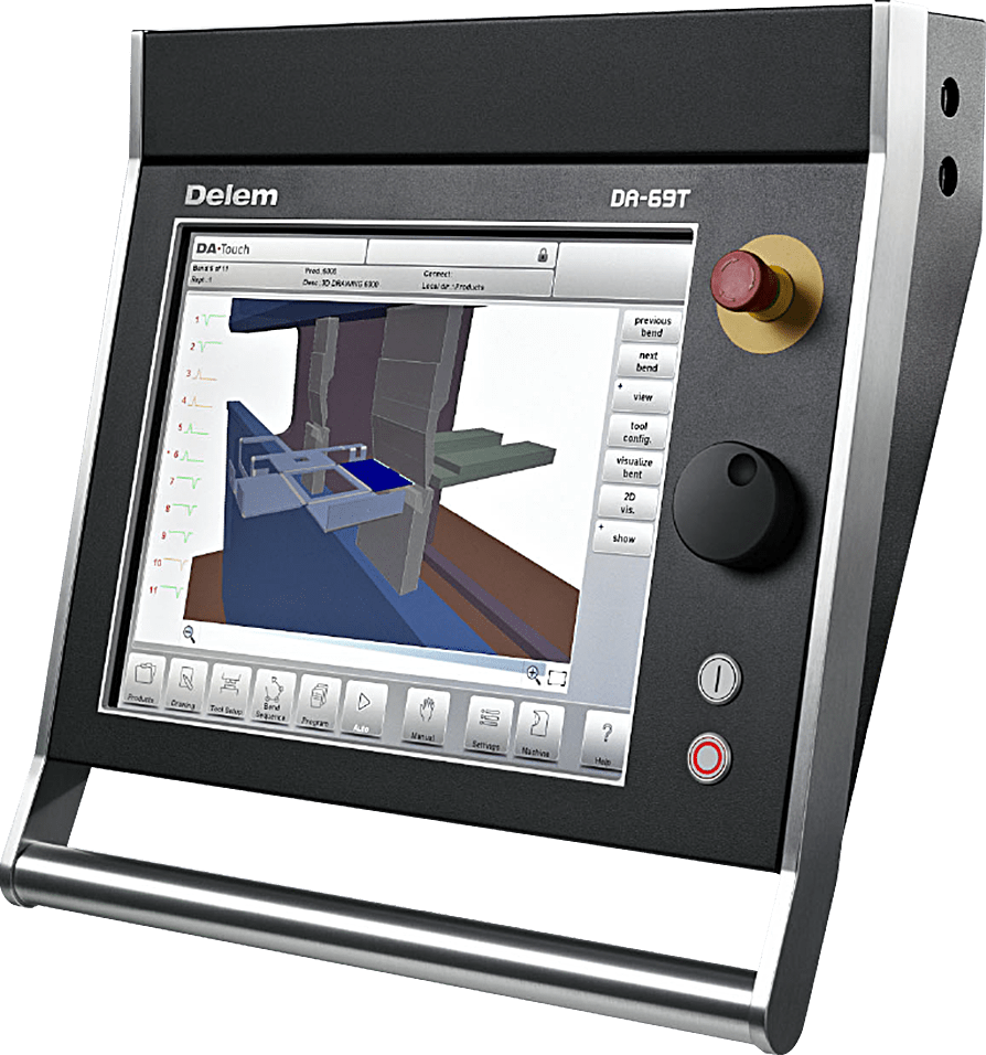 delem da69t touch 3d graphical control for cnc press brakes0 