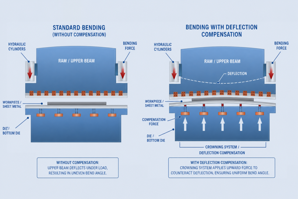 User Guide: 10 Reasons for Inaccurate Bending Angles press brake deflection compensation english